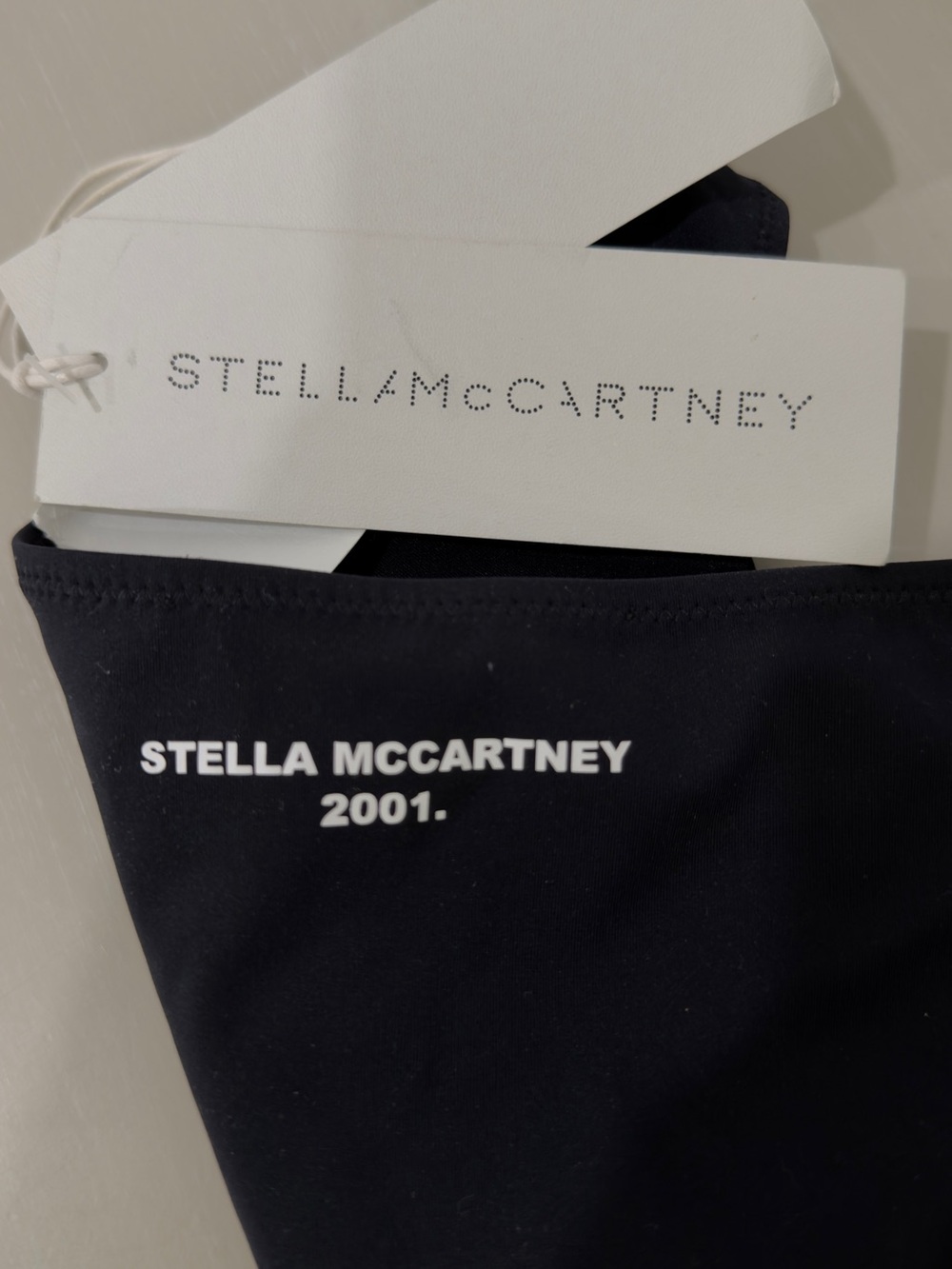 Stella McCartney Black Swim bottom with White Logo